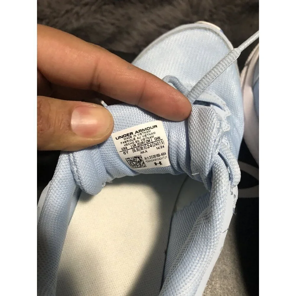 Under Armour Assert Big Kids Unisex Running Shoes, Size 6Y, Light Blue, Lace Up